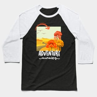 Adventure is my therapy Adventure Explore the world travel lover fall autumn Baseball T-Shirt